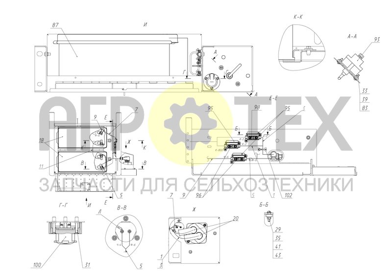 Чертеж Установка аккумуляторных батарей (161.10.22.000А)